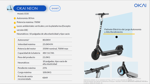 Patinete OKAI ES30