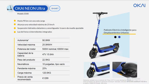 Patinete OKAI ES40