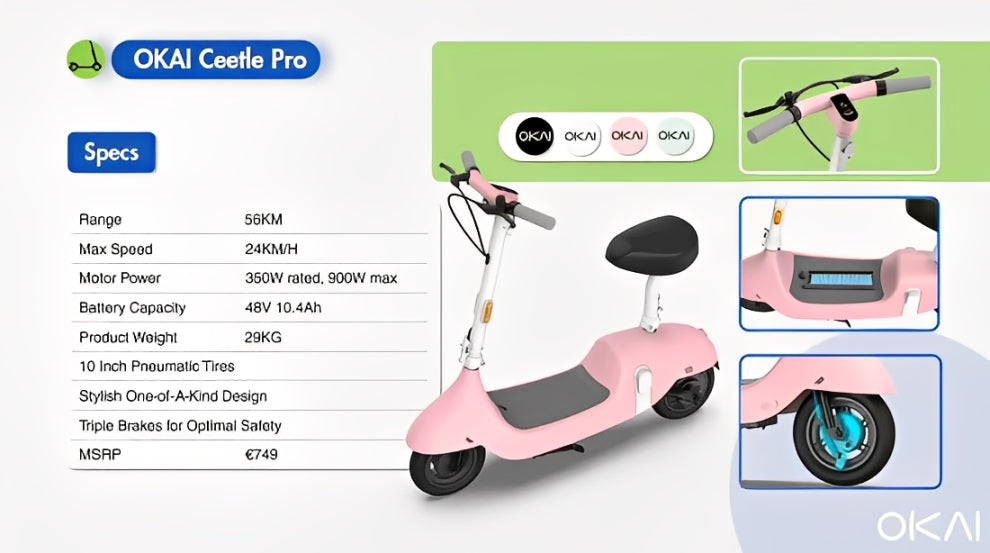 Patinete OKAI Ceetle pro