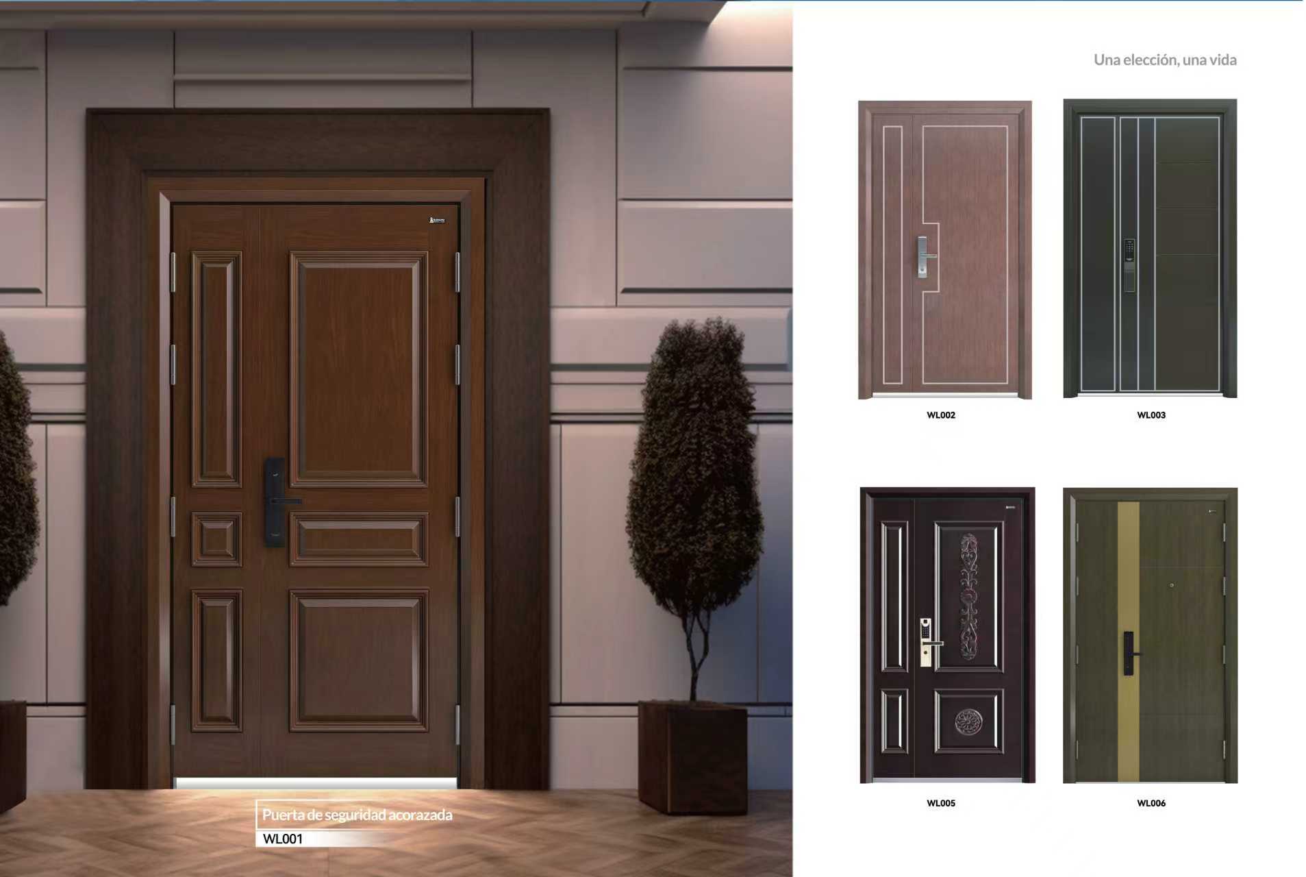 Puerta blindada acorazada